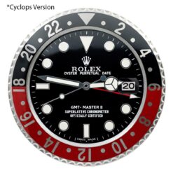 Replica Rolex WALL CLOCK – GMT MASTER II ‘COKE’ Face Detail