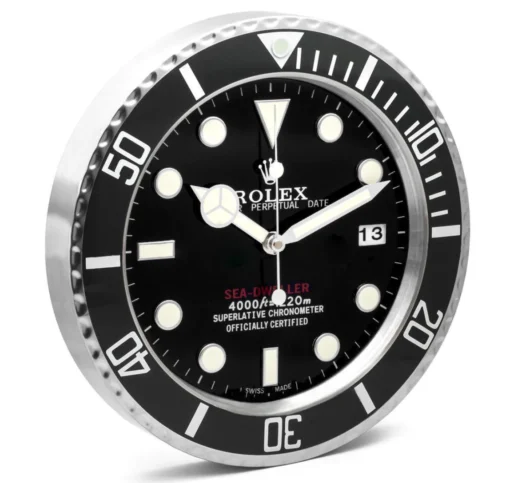 Replica Rolex WALL CLOCK – SEA-DWELLER BLACK DIAL
