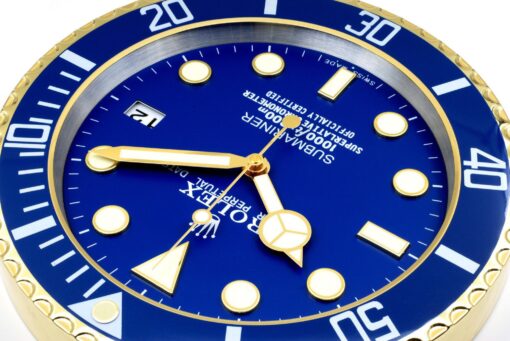 Replica Rolex WALL CLOCK – SUBMARINER BLUESY Close-Up Focus