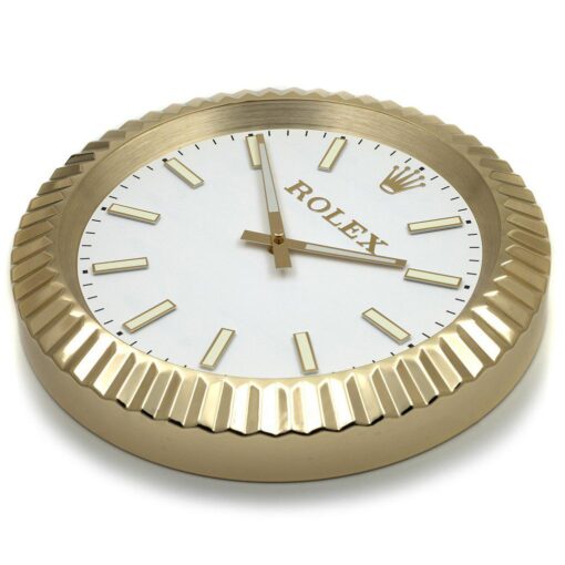 Replica Rolex WALL CLOCK – WIMBLEDON OYSTER DATEJUST GOLD Lug Shot