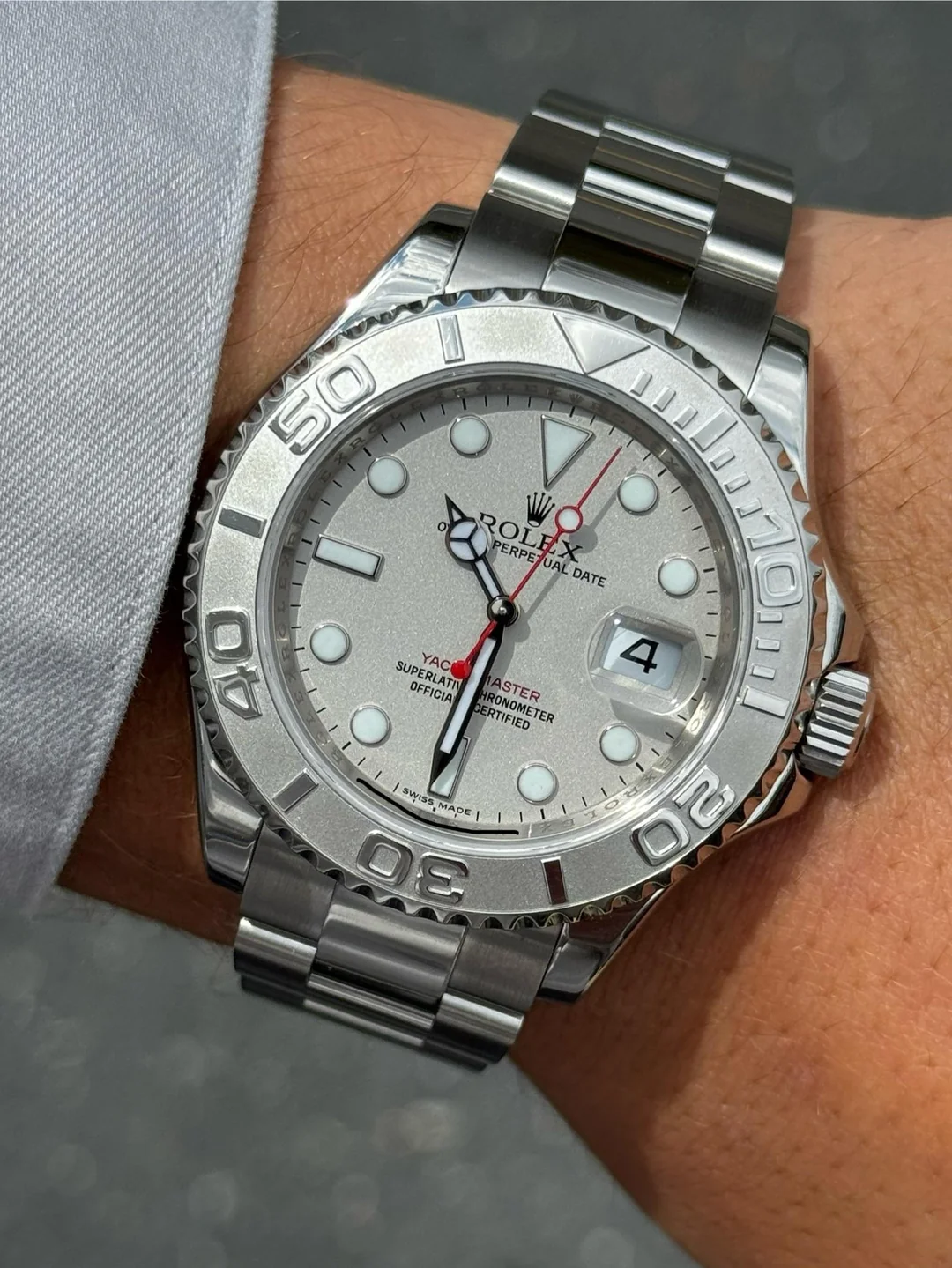Yacht-Master 40mm m126622-0001 Rhodium Dial photo review