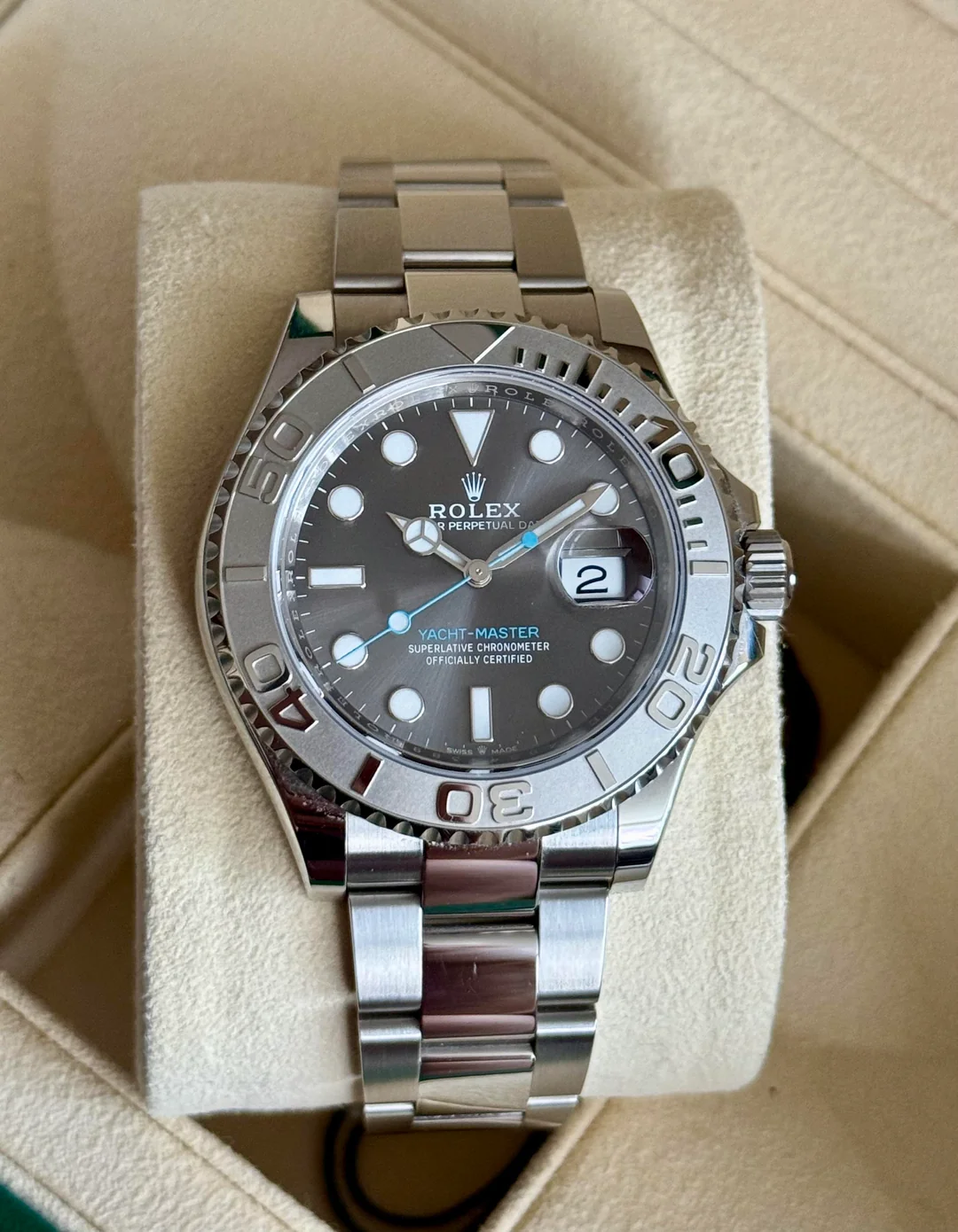 Yacht-Master 40mm m126622-0001 Rhodium Dial photo review