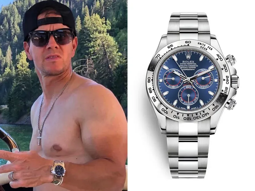 Mark Wahlberg Rolex Daytona Blue Dial