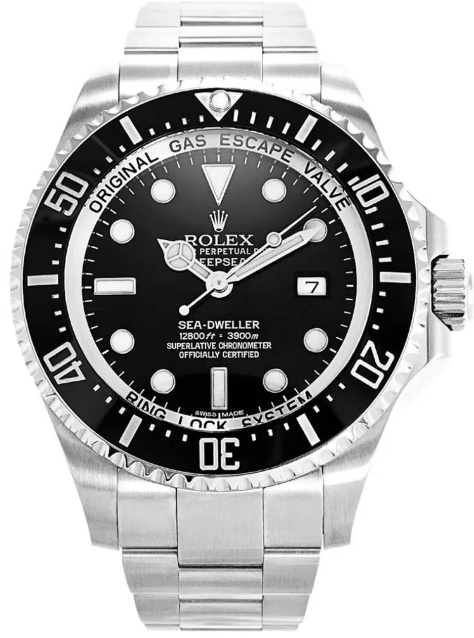 Super Clone SeaDweller Black Dial Oyster bracelet