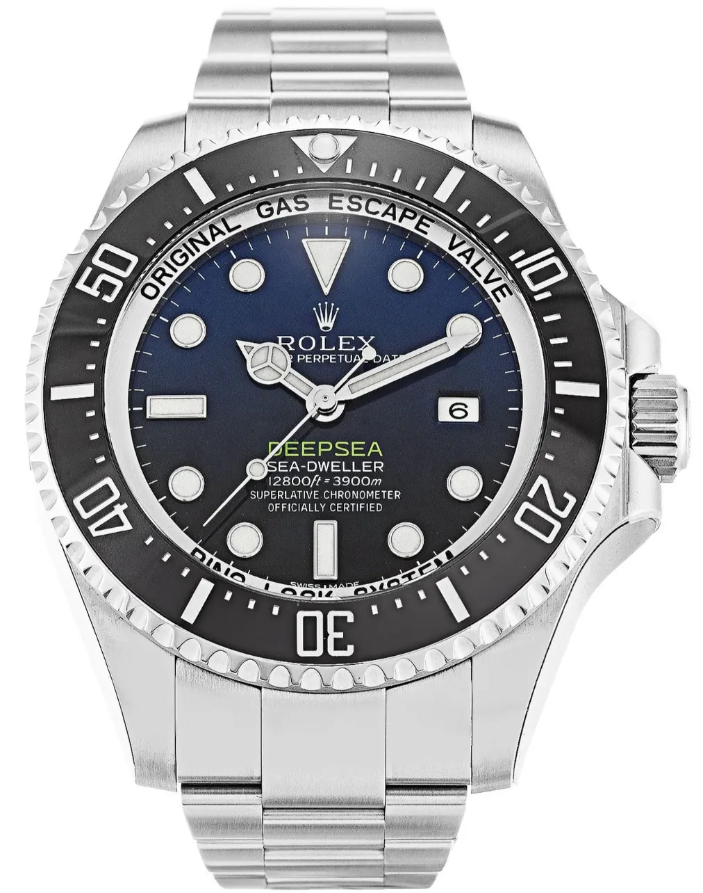 Super clone Rolex SeaDweller Deep Blue Dial Oyster Bracelet