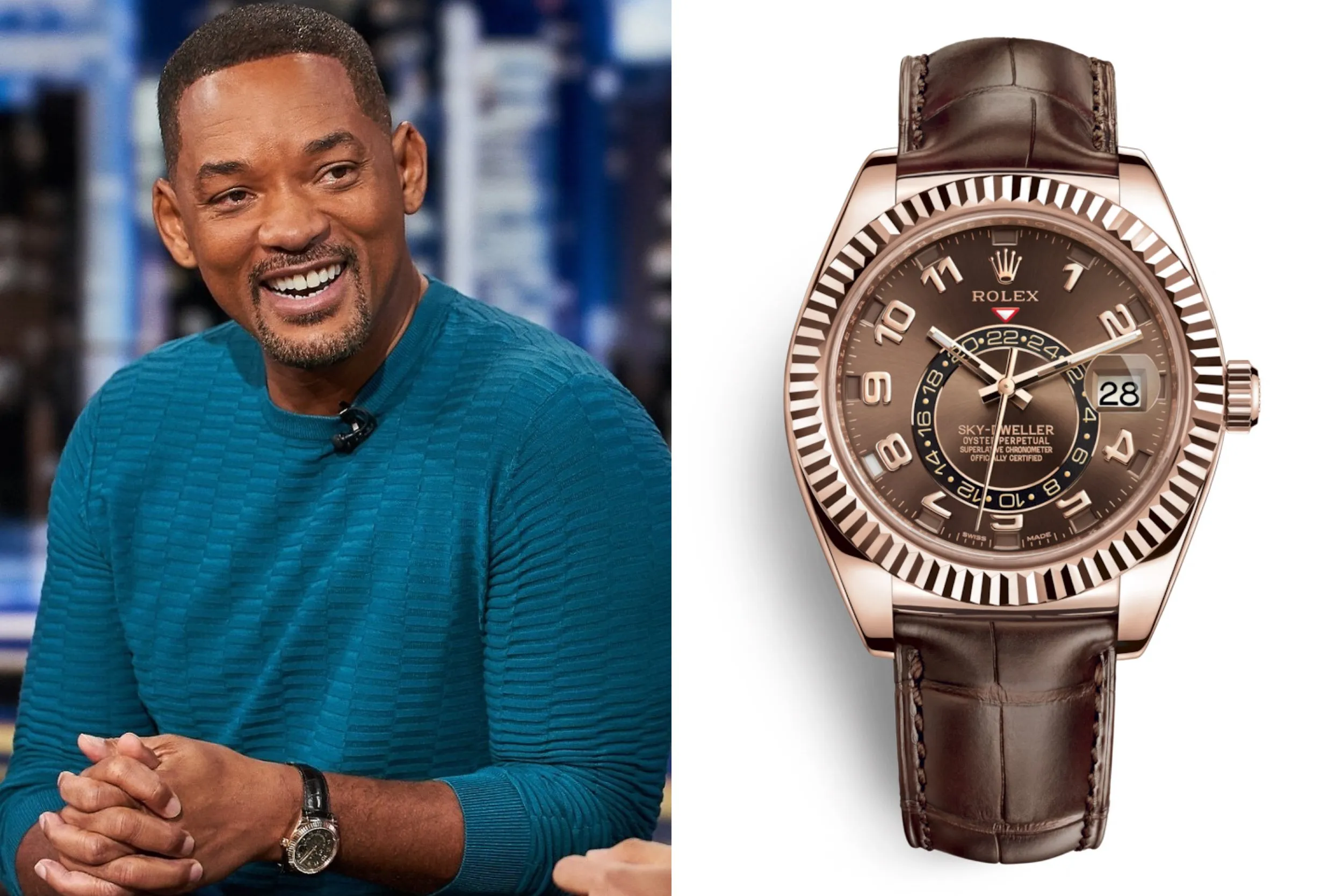 Will Smith Rolex Sky Dweller Chocolate Dial