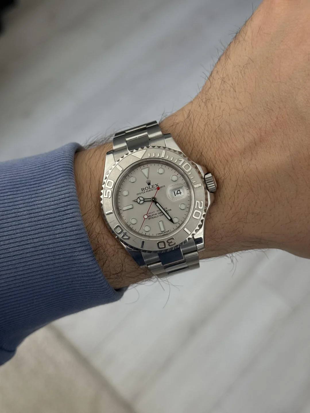 Yacht-Master 40mm Dial Silver 116622 photo review