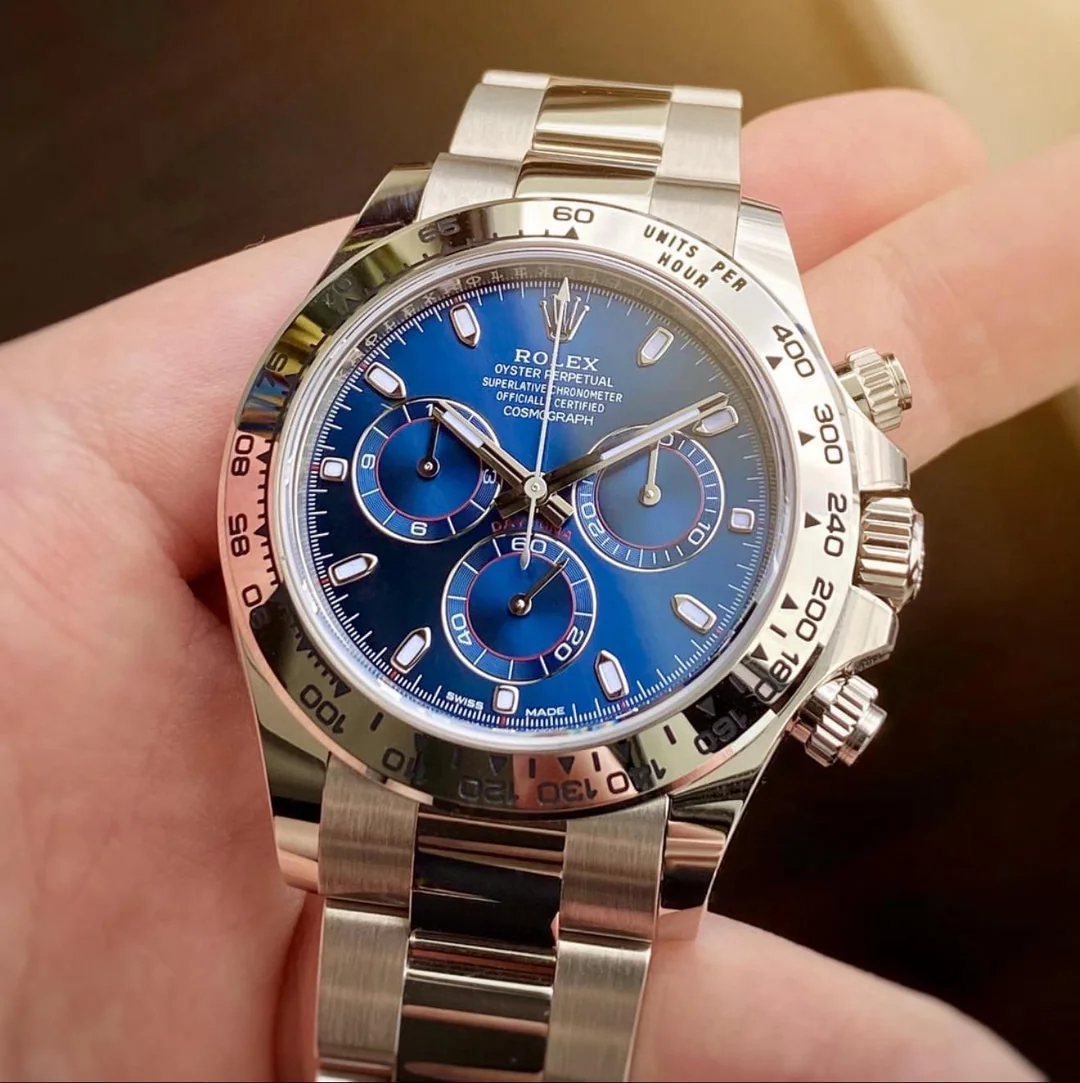 Replica Rolex Daytona Blue Dial Oyster Dial