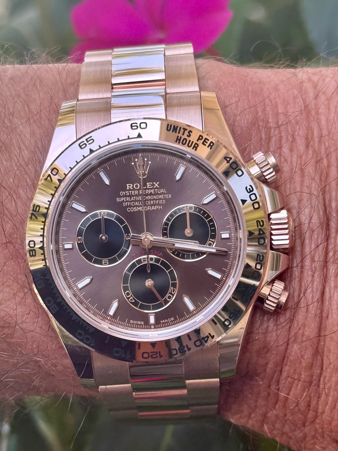 Daytona 40 mm 126505 Bright Chocolate Dial photo review