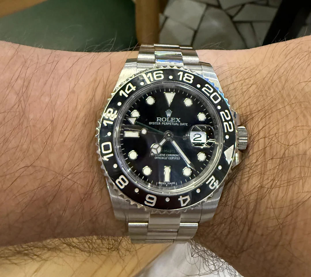GMT-Master II 40mm Dial Black 116710BLNR photo review