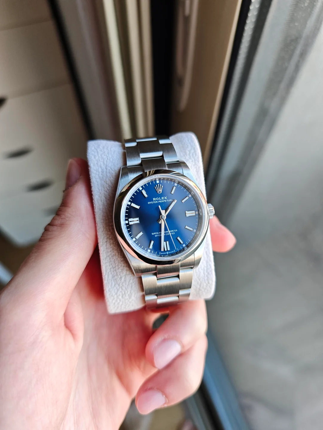 Oyster Perpetual Lady 41mm Dial Blue 124300 photo review