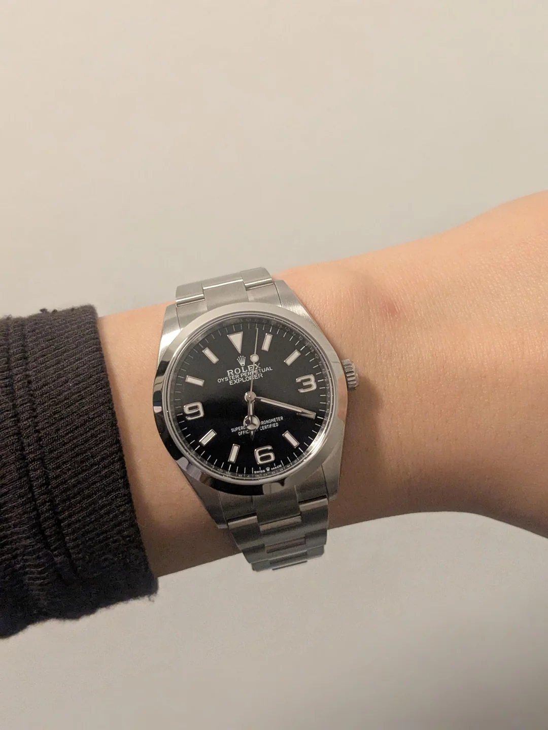 Click to view full screen Explorer 36mm Dial Black 98087 photo review