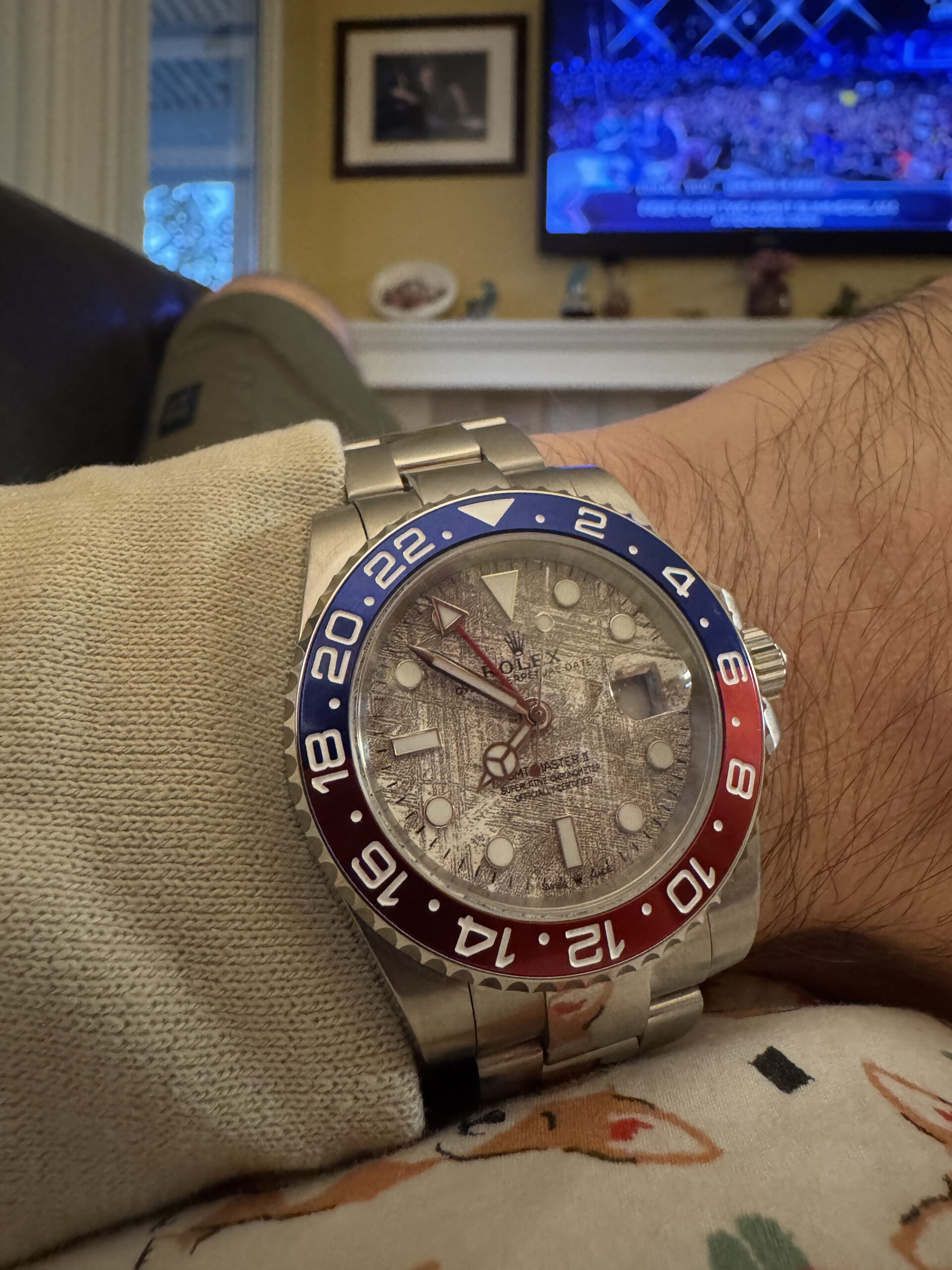 GMT-Master II Meteorite Dial 126719BLRO “Superman” Oyster photo review